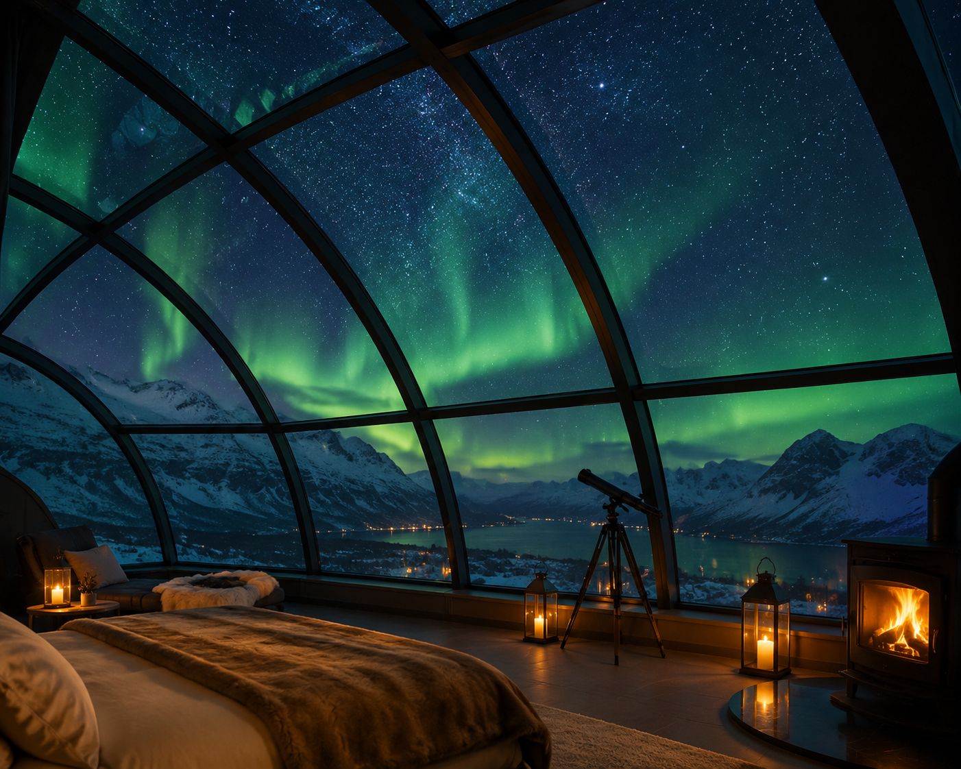 What It’s Like to Sleep in an Igloo Under the Northern Lights